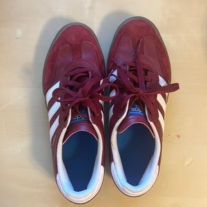 Maroon adidas busenitz size 9